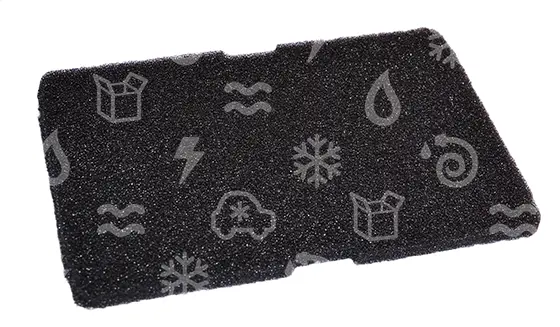 filtr pěnový sušičky BEKO, 245 x 158 x 14 mm